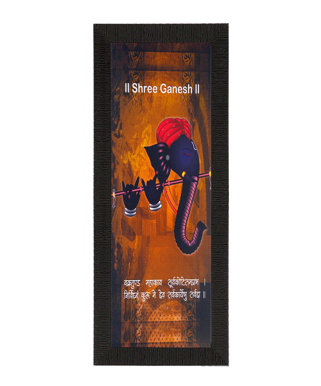 Face Of Ganesha Satin Matt Texture UV Art Painting Kafalo