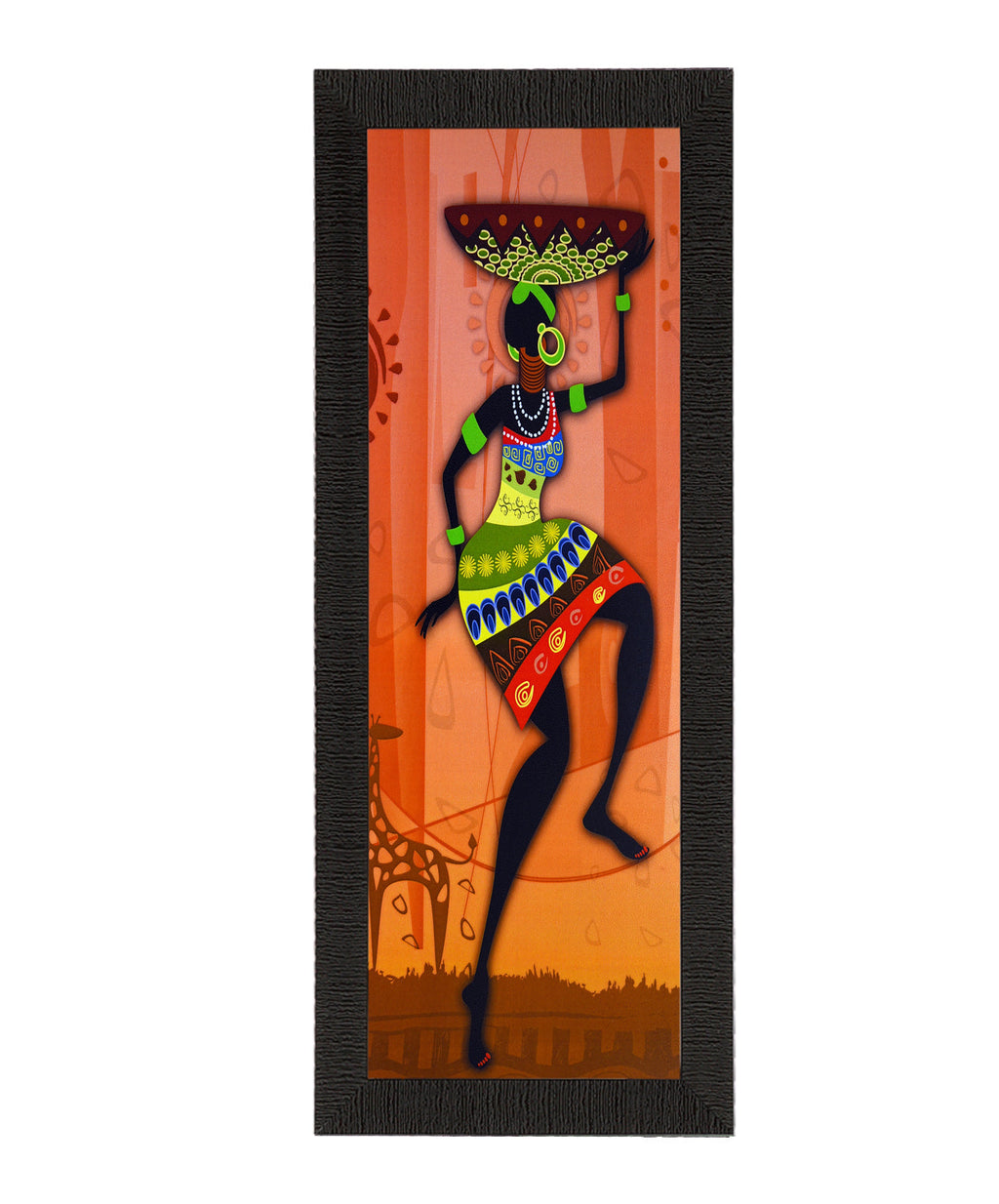 Colorful Tribal Woman Satin Matt Texture UV Art Painting Kafalo