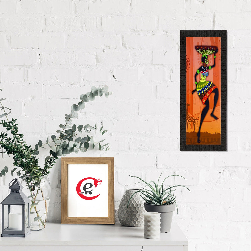 Colorful Tribal Woman Satin Matt Texture UV Art Painting Kafalo