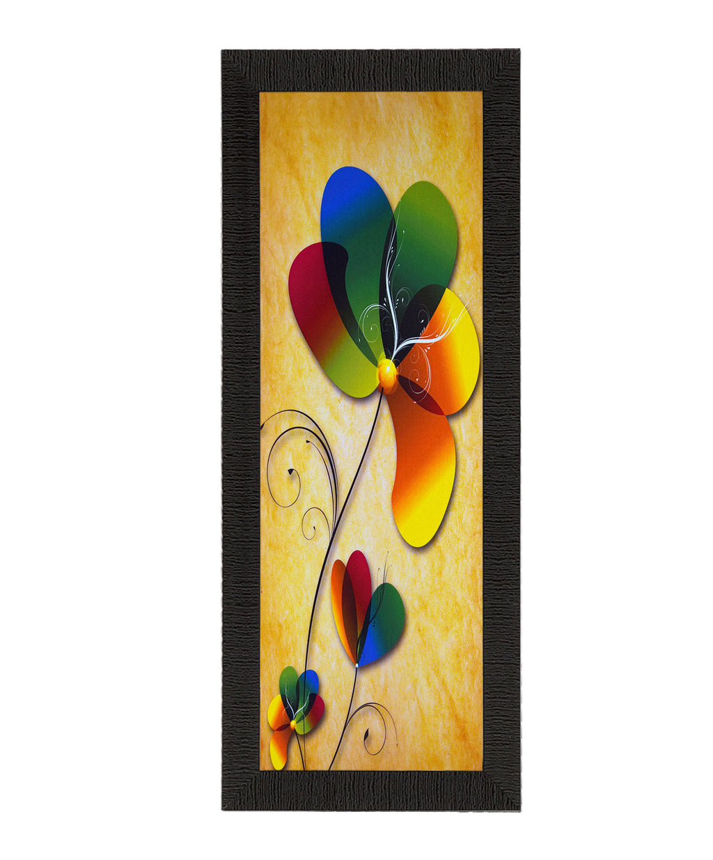 Colorful Flower Satin Matt Texture UV Art Painting Kafalo