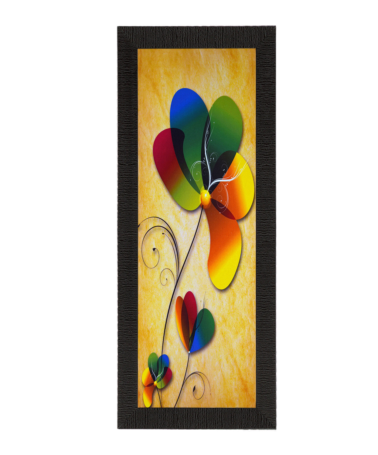 Colorful Flower Satin Matt Texture UV Art Painting Kafalo