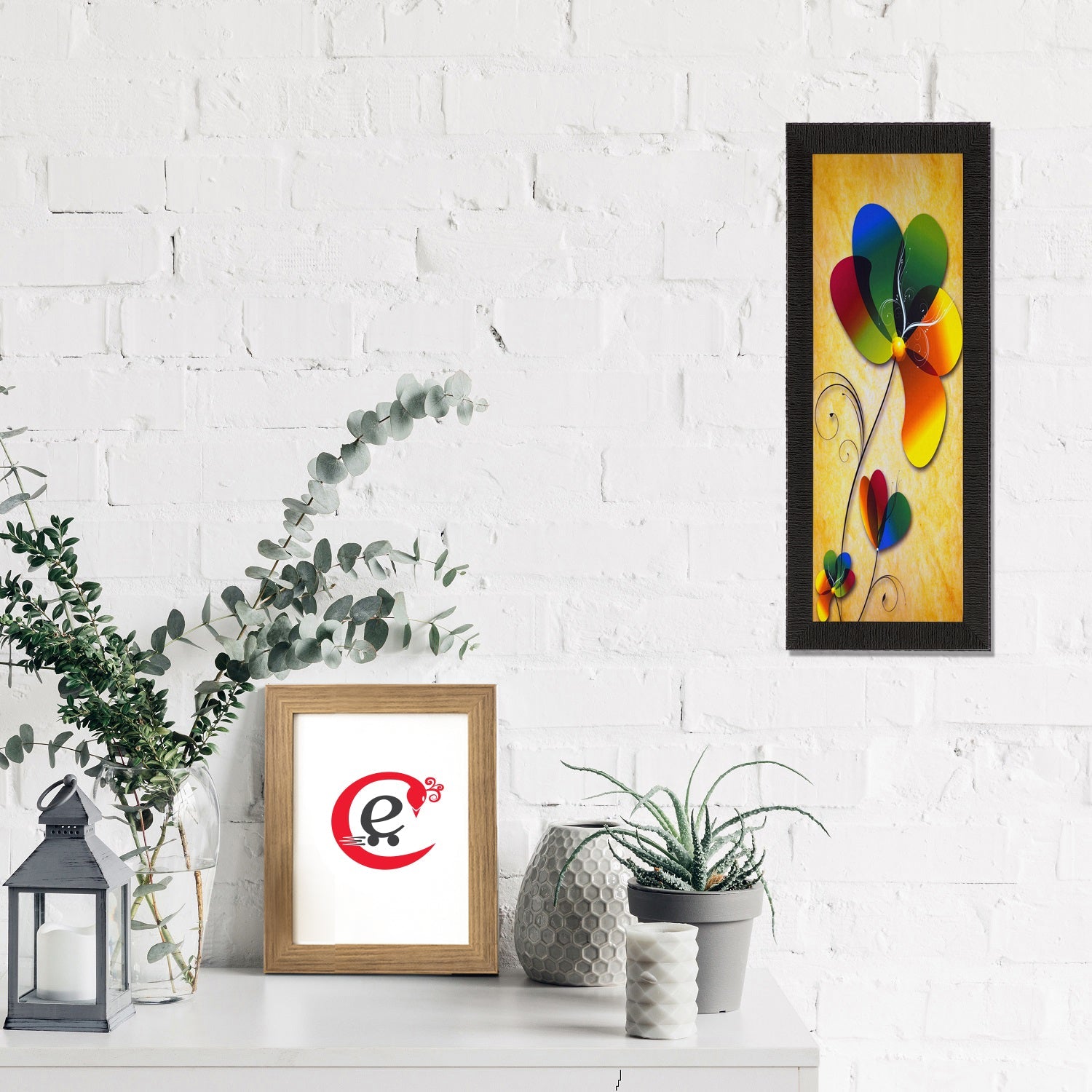 Colorful Flower Satin Matt Texture UV Art Painting Kafalo