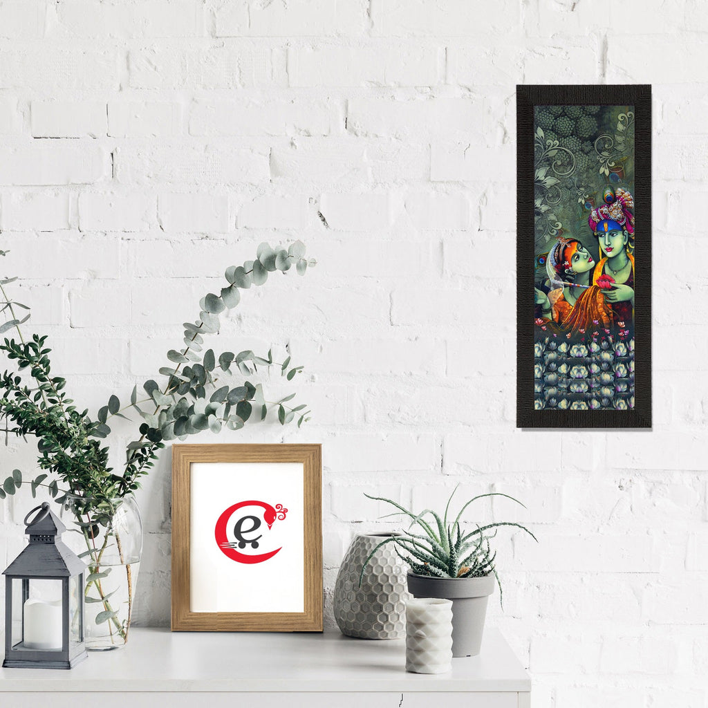 Radha Krishna Painting Digital Printed Religious Wall Art Kafalo