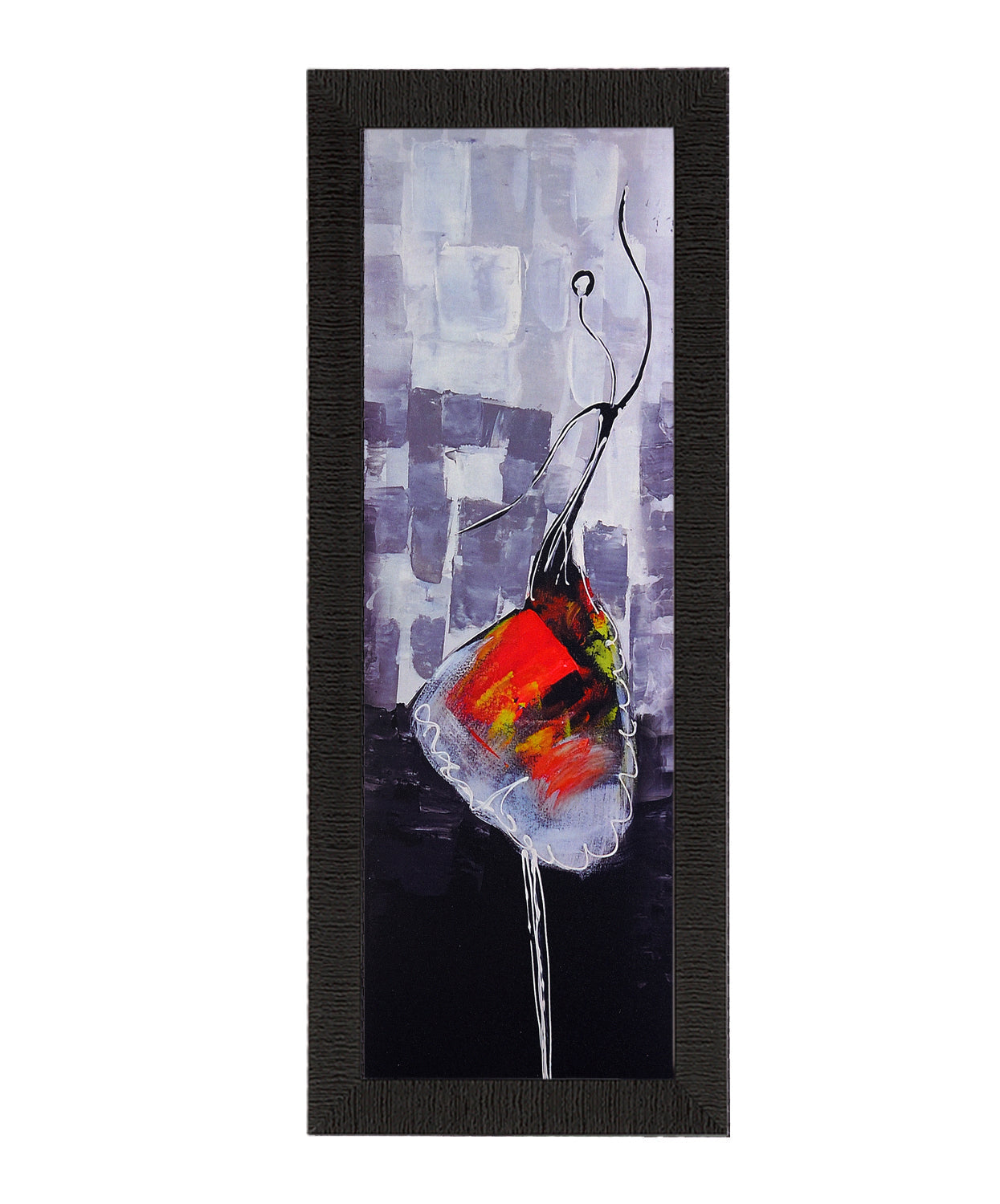 Colorful Dancing Girl Satin Matt Texture UV Art Painting Kafalo