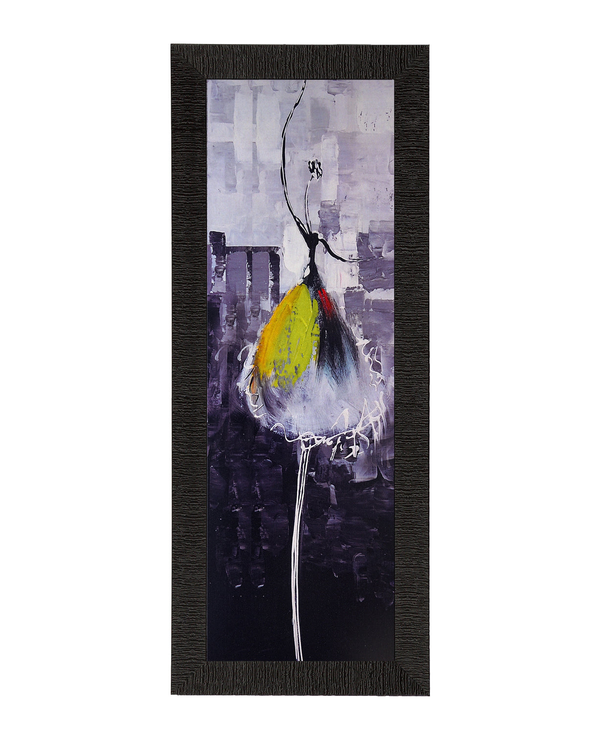 Yellow Dancing Girl Satin Matt Texture UV Art Painting Kafalo
