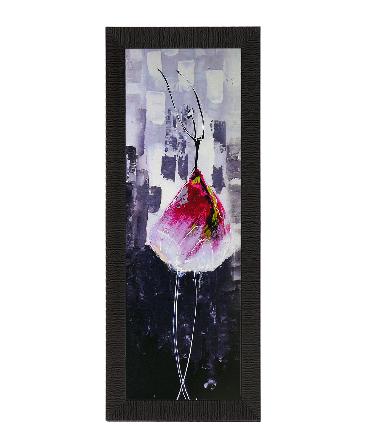 Dancing Girl In Pink Satin Matt Texture UV Art Painting Kafalo