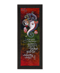 Face Of Lord Ganesha Satin Matt Texture UV Art Painting Kafalo