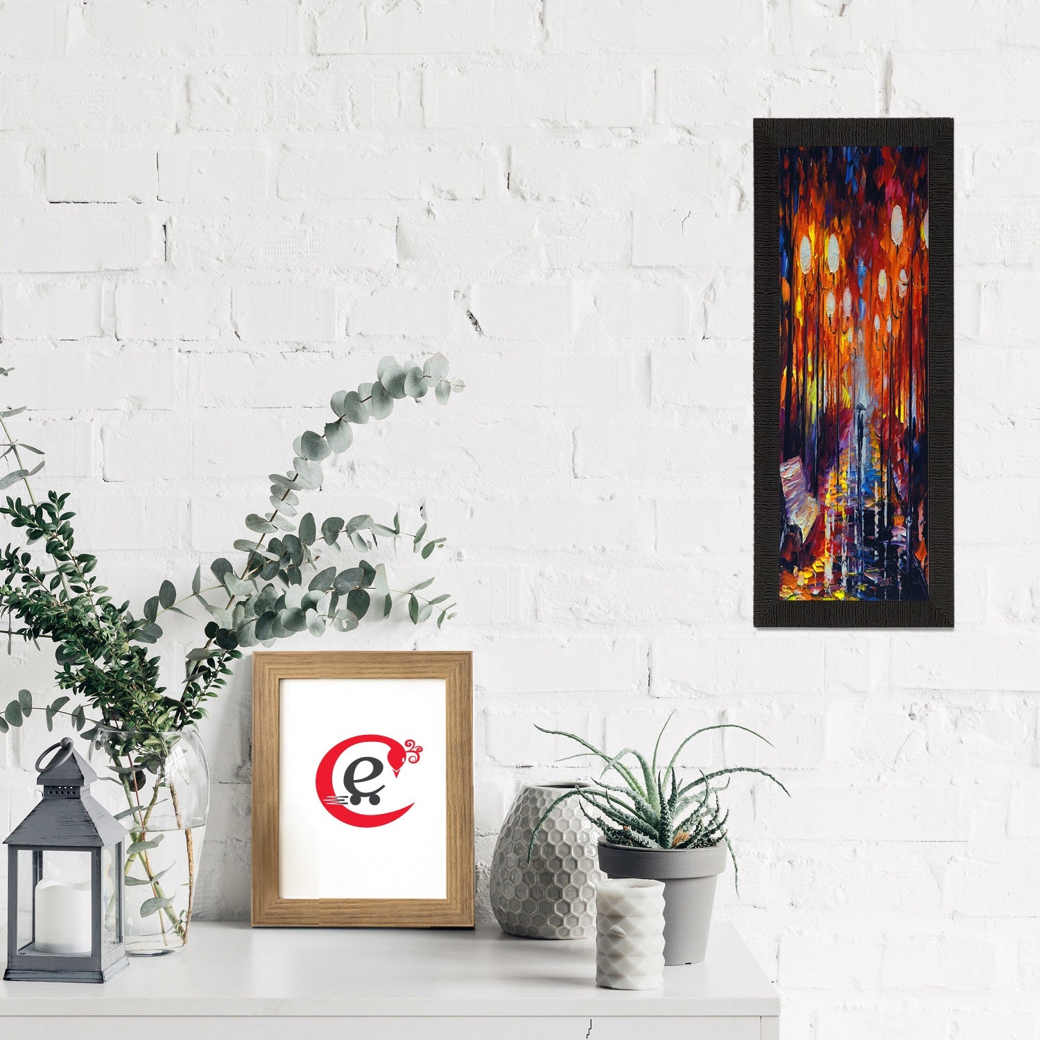 Colorful Scenic Satin Matt Texture UV Art Painting Kafalo