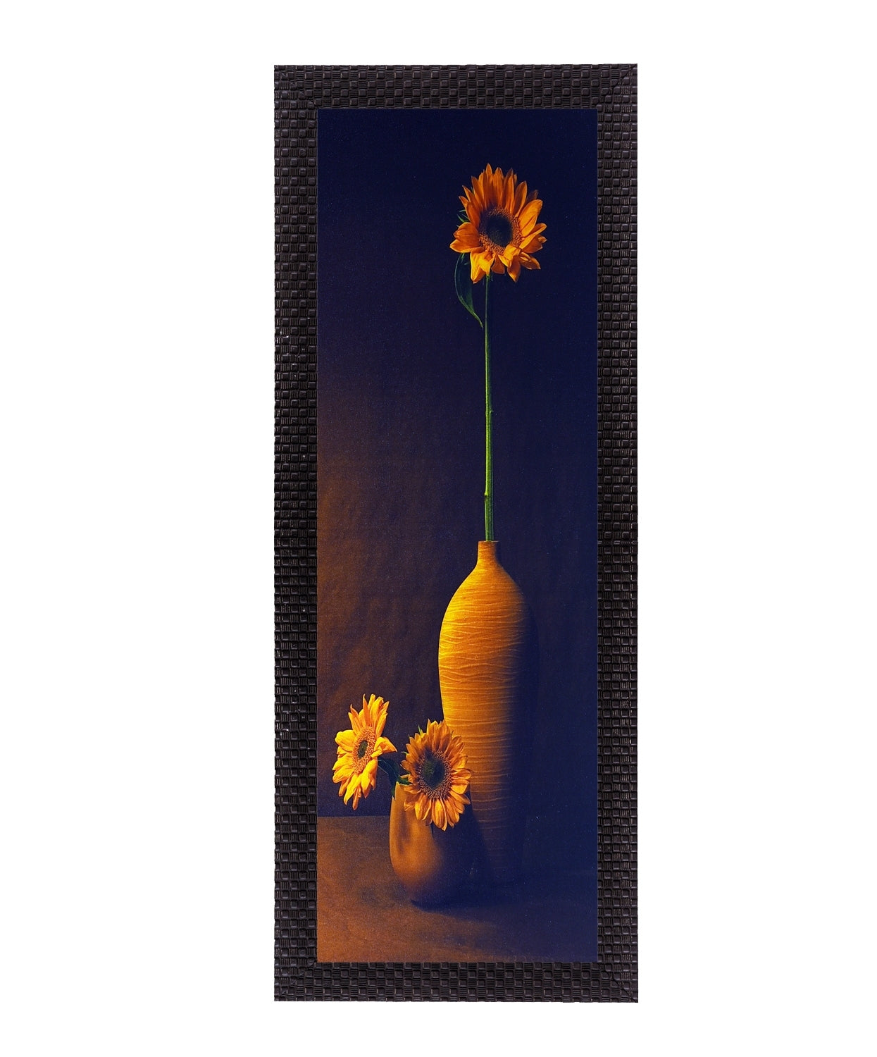 Vase With Flower Satin Matt Texture UV Art Painting Kafalo