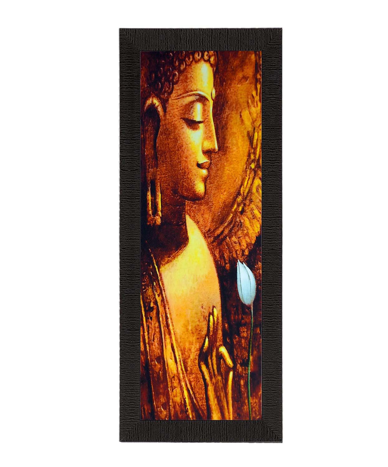 Lord Buddha Painting Digital Printed Religious Wall Art Kafalo