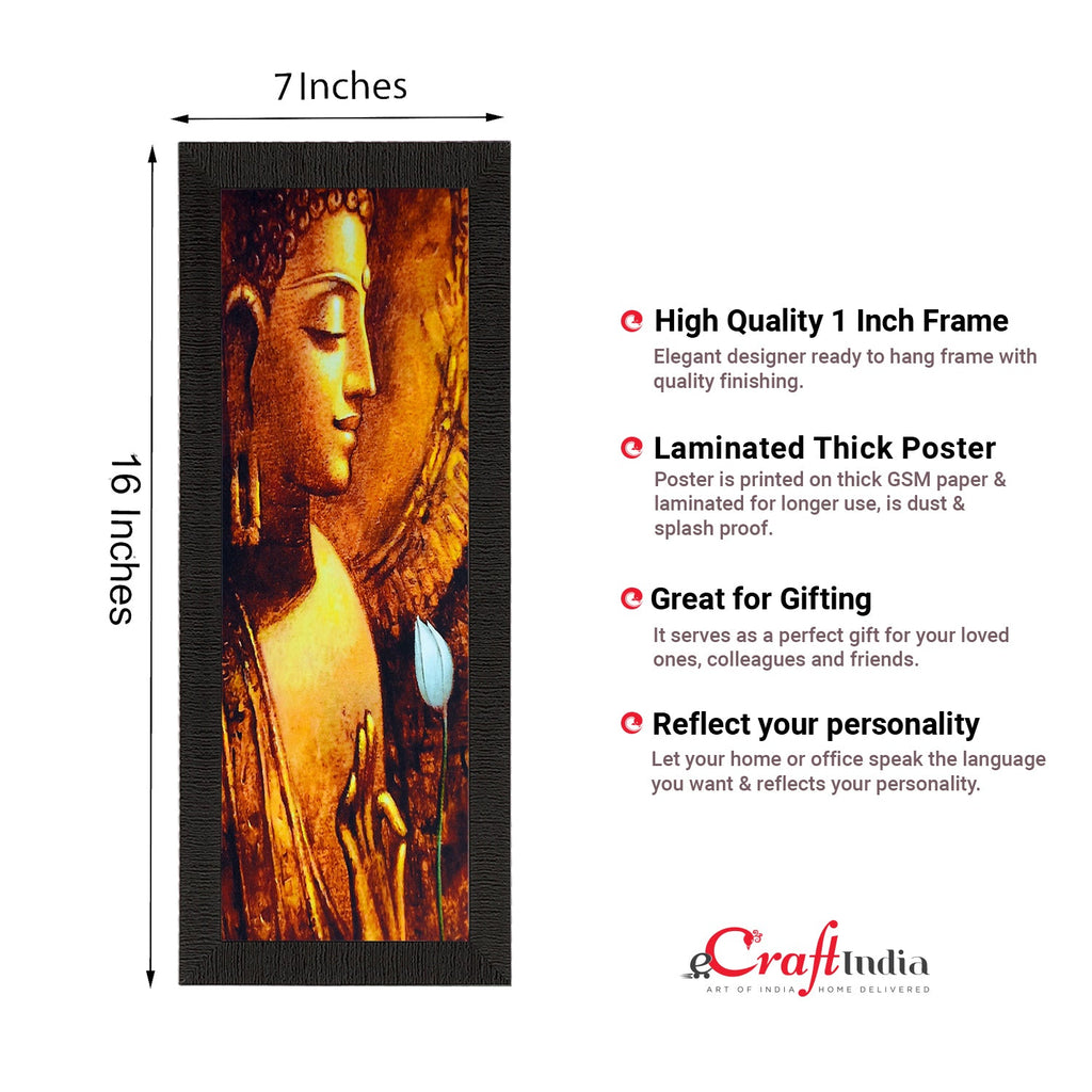 Lord Buddha Painting Digital Printed Religious Wall Art Kafalo