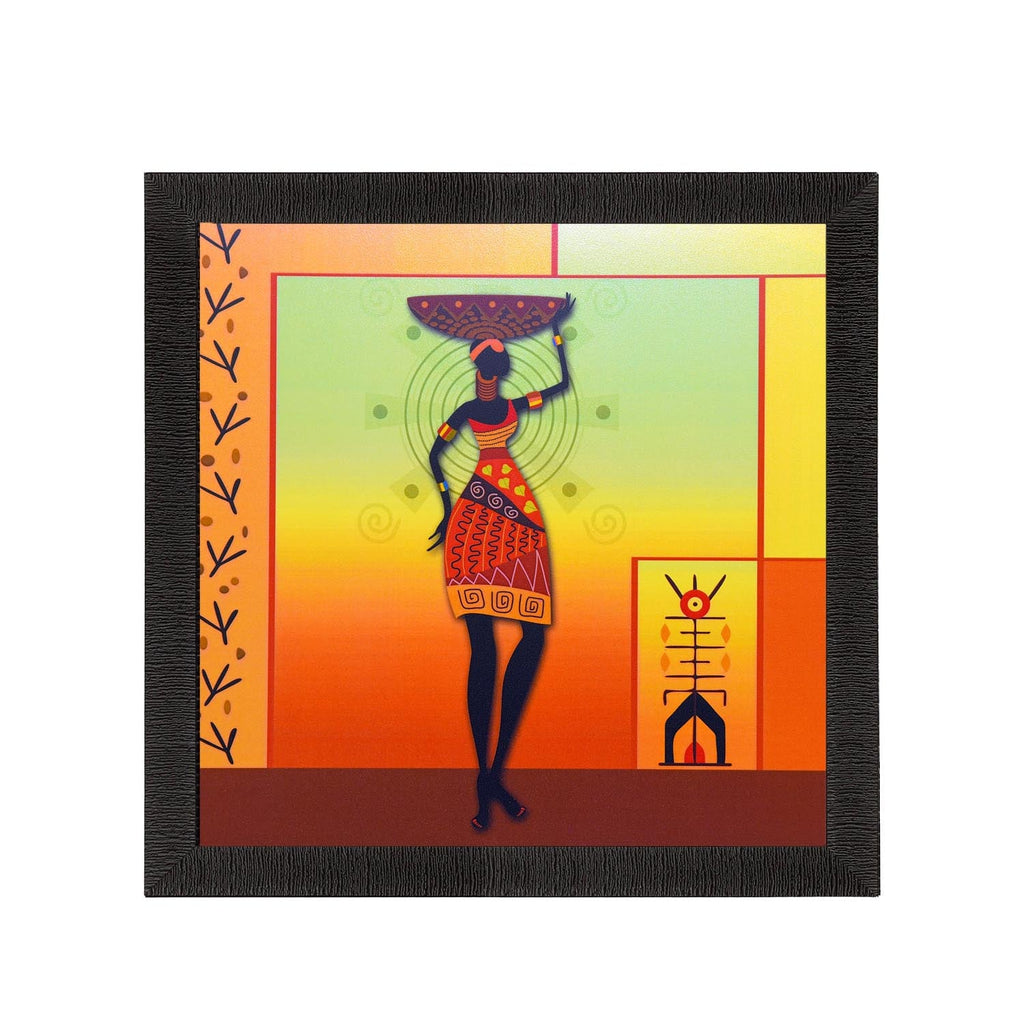 Colorful Tribal Woman Satin Matt Texture UV Art Painting Kafalo