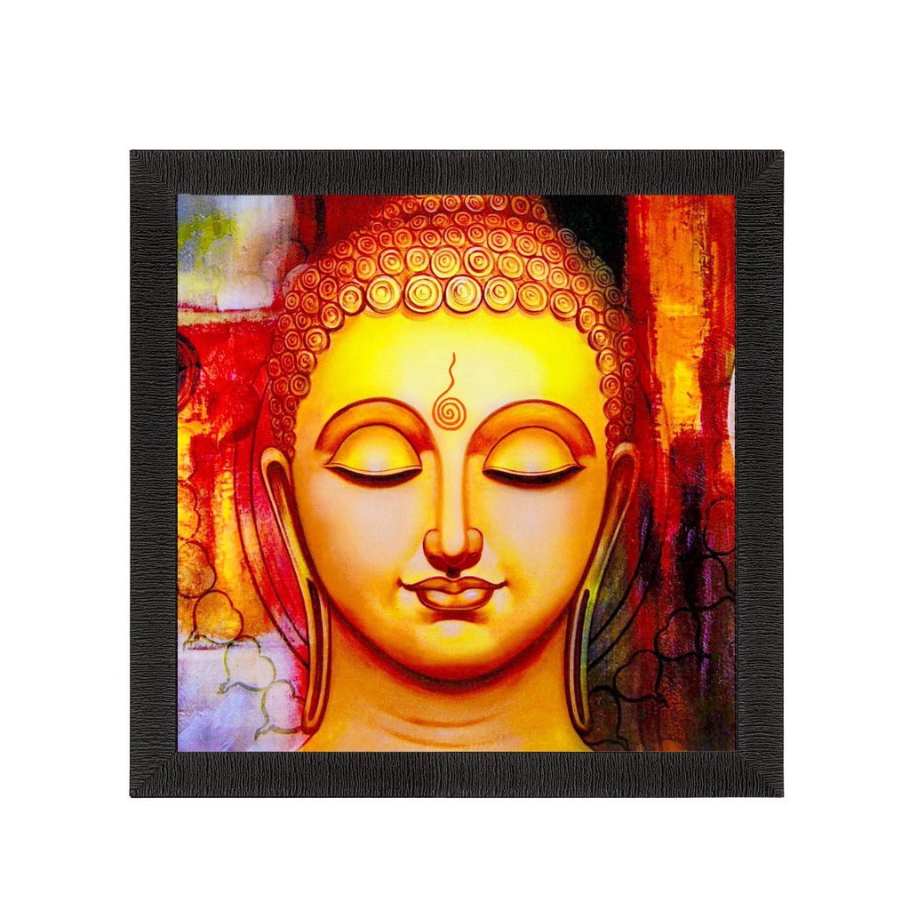 Meditating Lord Buddha Painting Digital Printed Religious Wall Art Kafalo