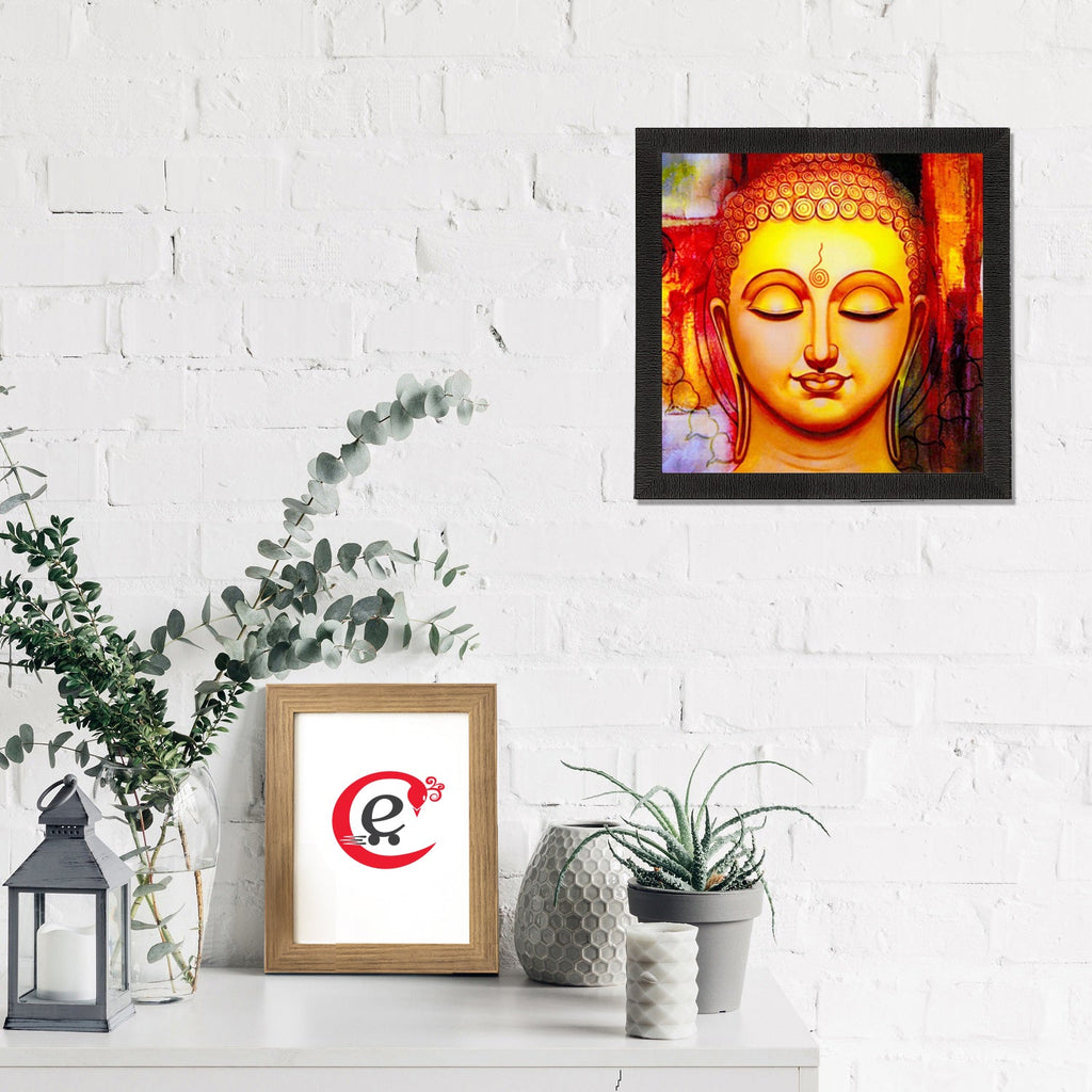 Meditating Lord Buddha Painting Digital Printed Religious Wall Art Kafalo