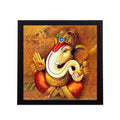 Divine Lord Ganesha Satin Matt Texture UV Art Painting Kafalo