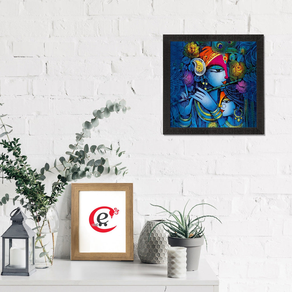 Beautiful Radha Krishna Painting Digital Printed Religious Wall Art Kafalo