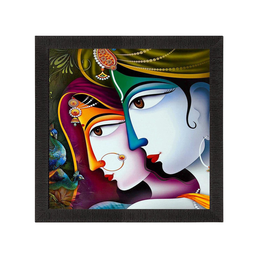 Face Of Radha Krishna Painting Digital Printed Religious Wall Art Kafalo