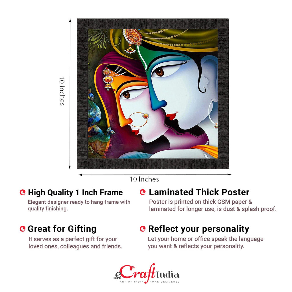 Face Of Radha Krishna Painting Digital Printed Religious Wall Art Kafalo