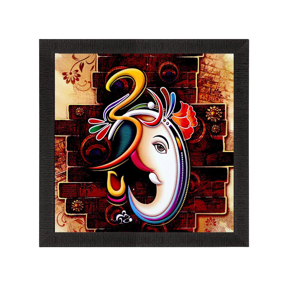 Face Of Ganesha Satin Matt Texture UV Art Painting Kafalo
