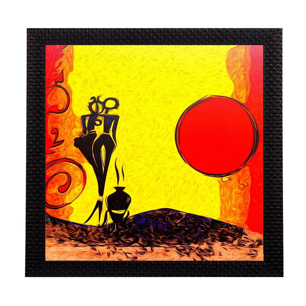 Abstract Sun Scenic Satin Matt Texture UV Art Painting Kafalo