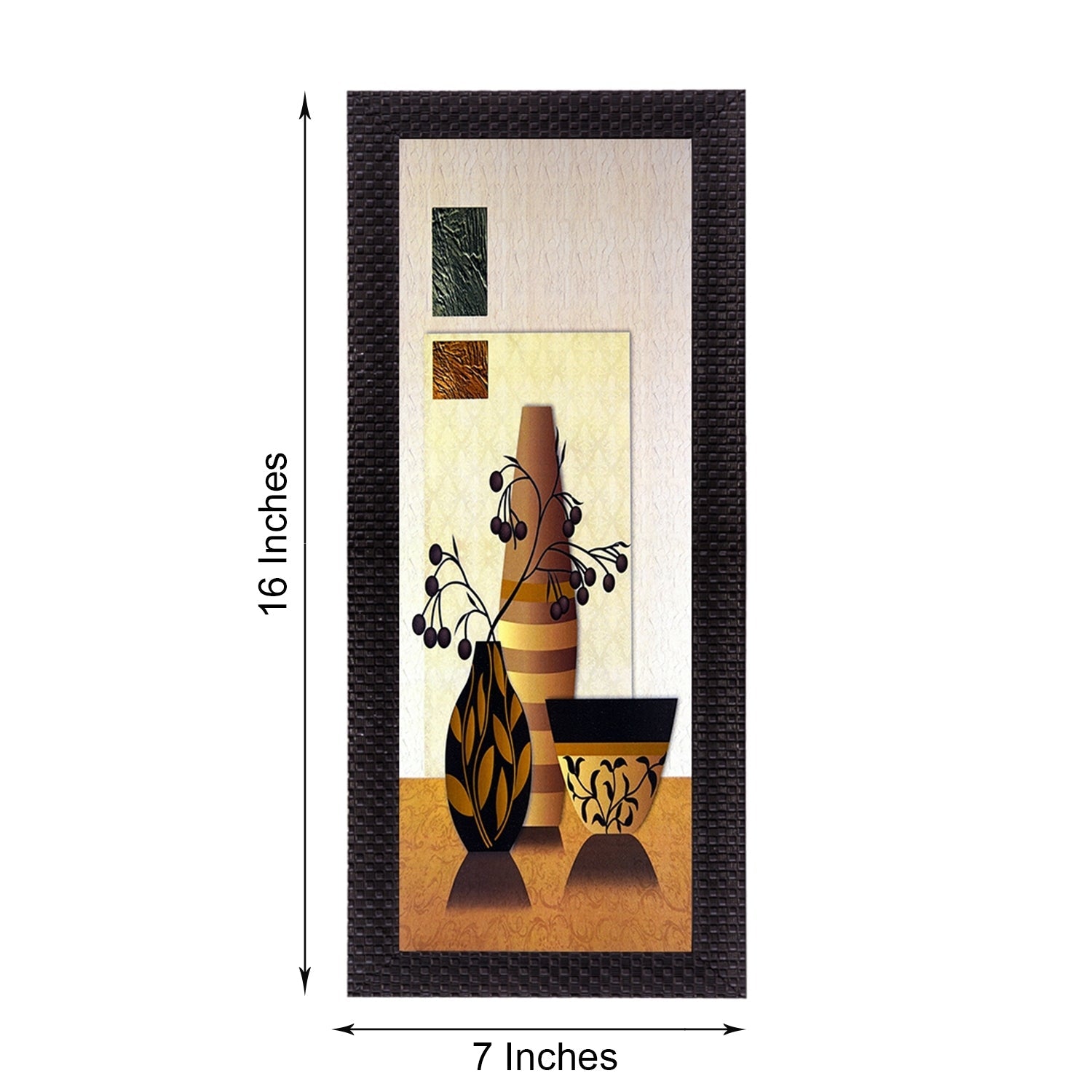 Abstract Vase Satin Matt Texture UV Art Painting Kafalo