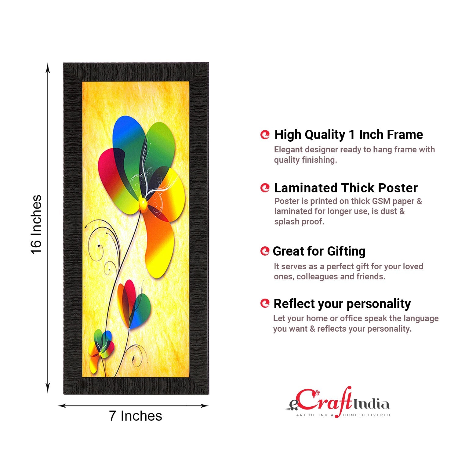 Abstract Colorful Flower Satin Matt Texture UV Art Painting Kafalo