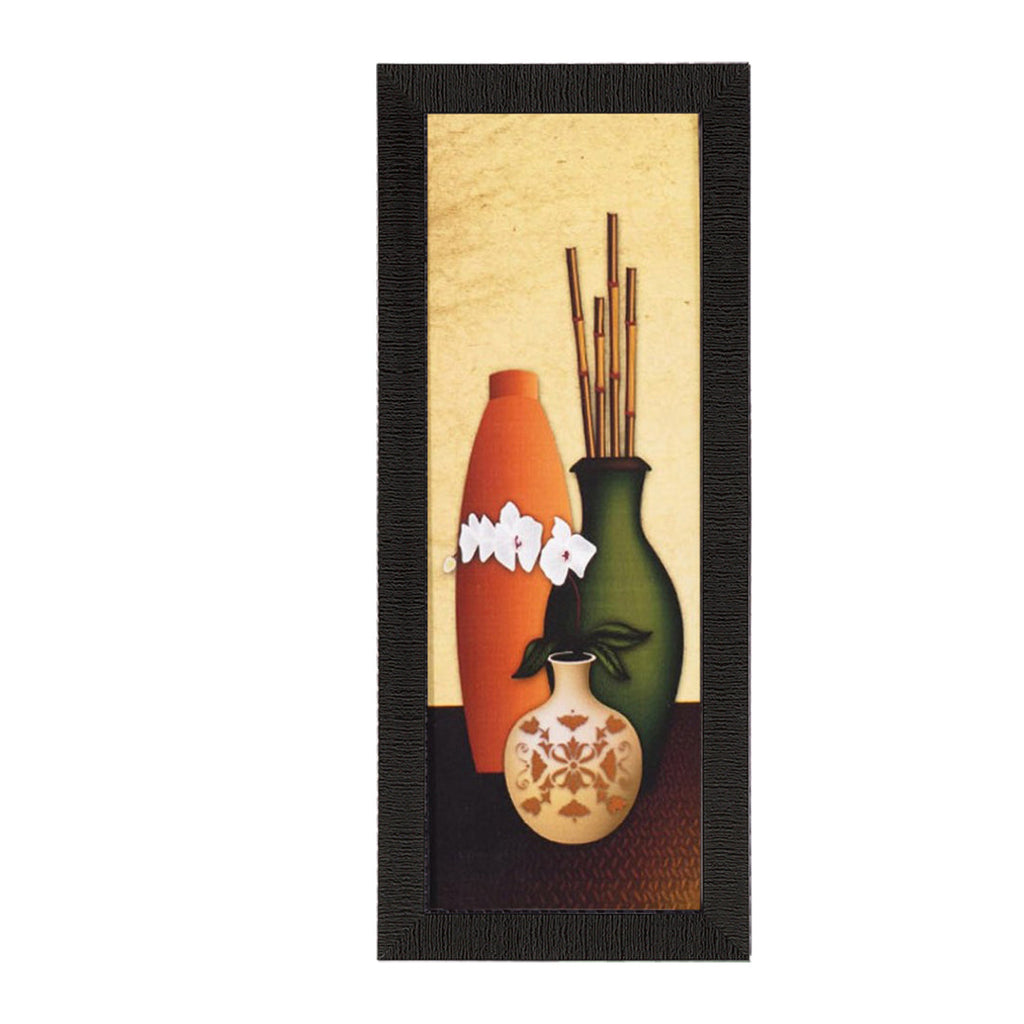 Abstract Vase With Stick Satin Matt Texture UV Art Painting Kafalo