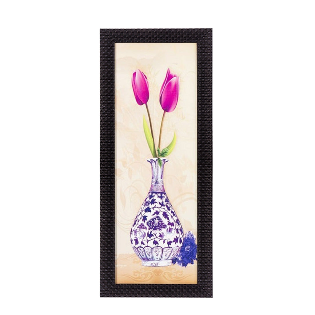 Vase & Flower Satin Matt Texture UV Art Painting Kafalo