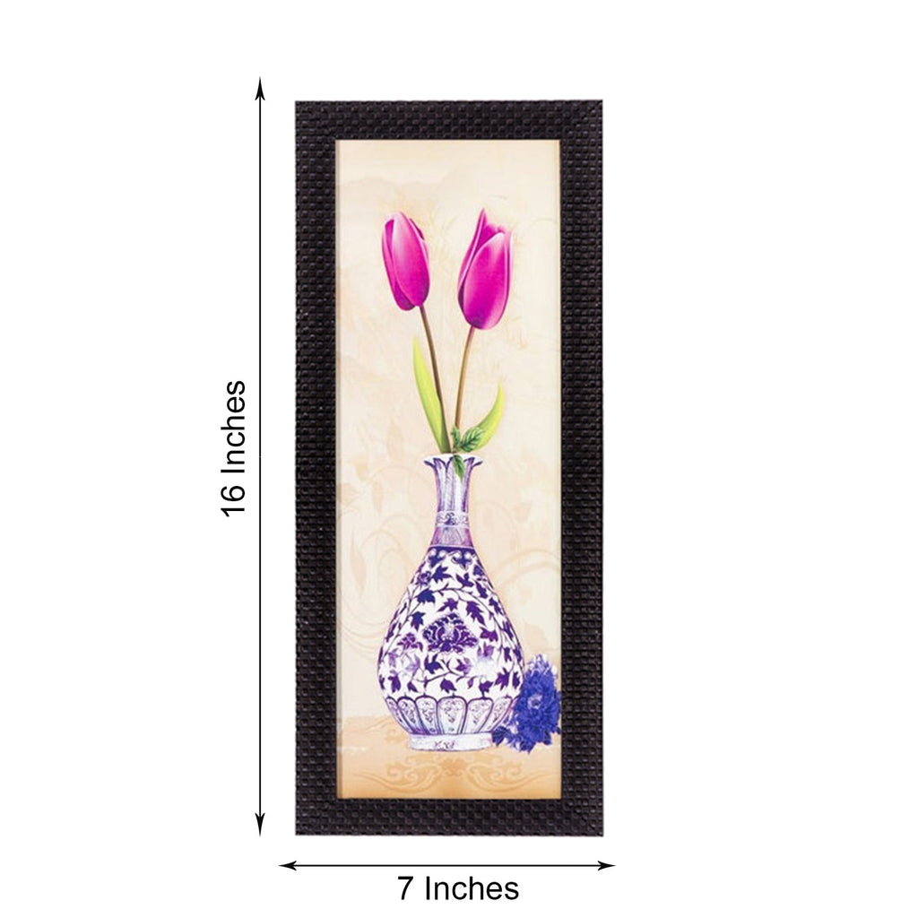 Vase & Flower Satin Matt Texture UV Art Painting Kafalo