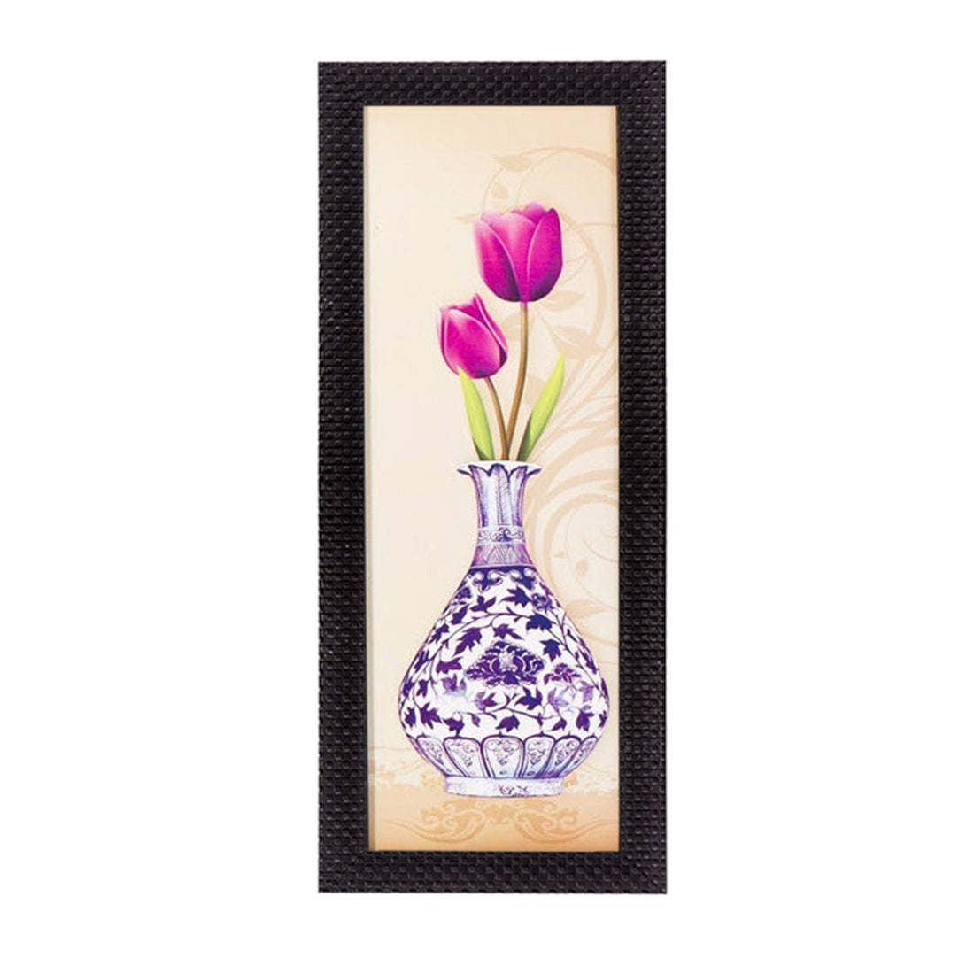 Vase & Flower Satin Matt Texture UV Art Painting Kafalo