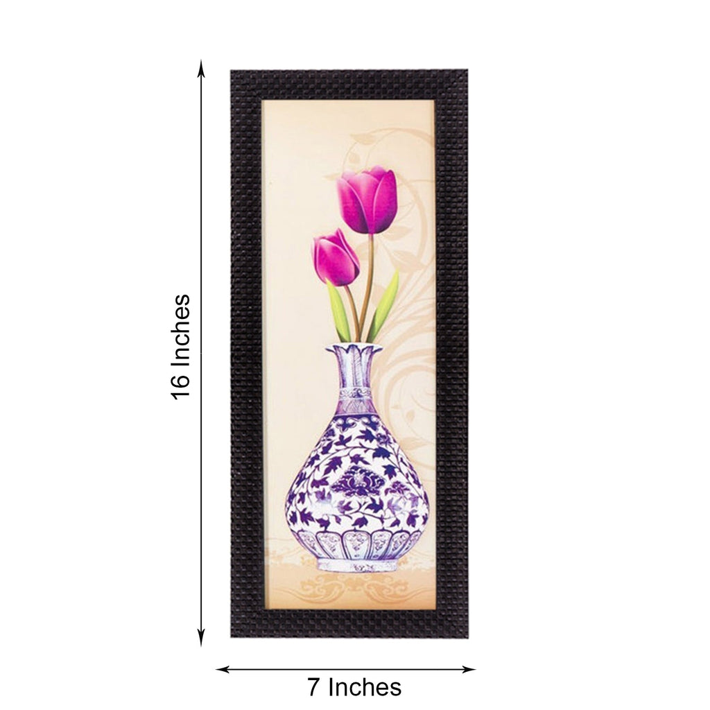 Vase & Flower Satin Matt Texture UV Art Painting Kafalo