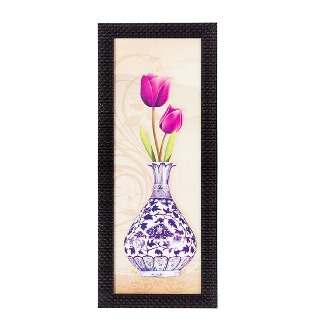 Vase & Flower Satin Matt Texture UV Art Painting Kafalo