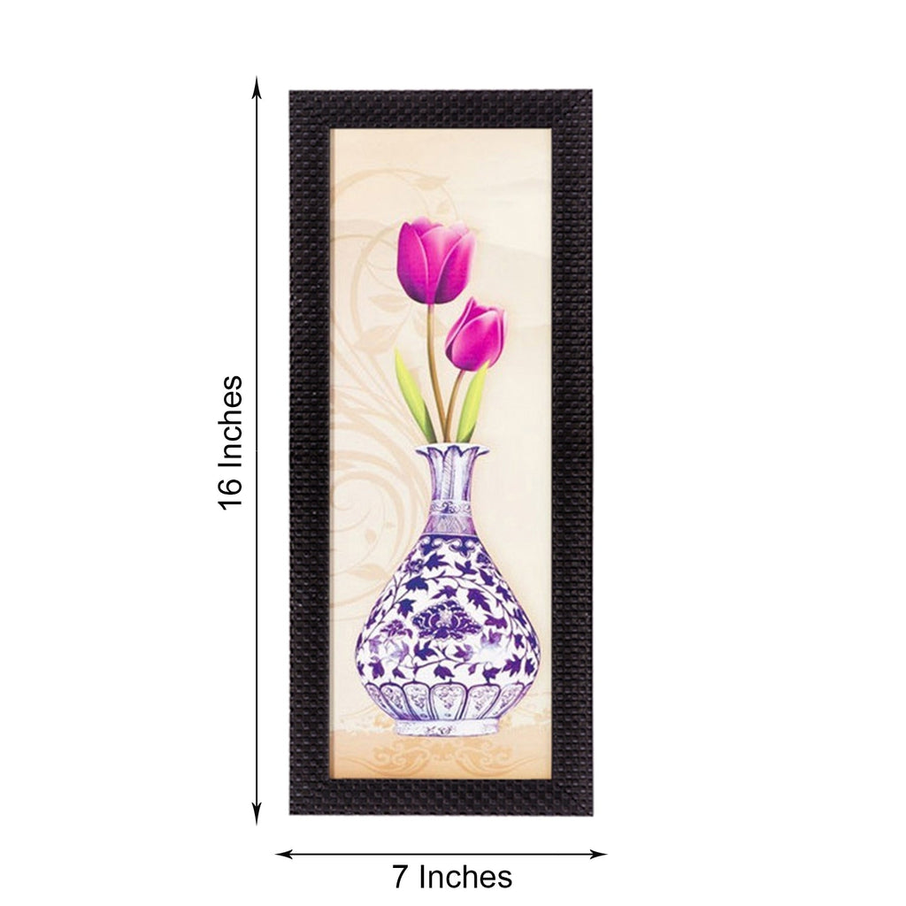Vase & Flower Satin Matt Texture UV Art Painting Kafalo