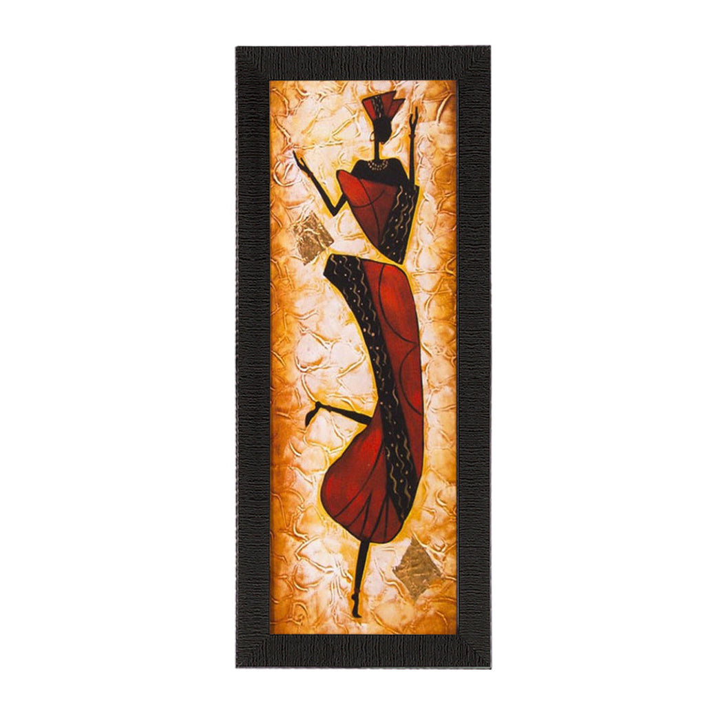 Abstract Tribal Woman Satin Matt Texture UV Art Painting Kafalo