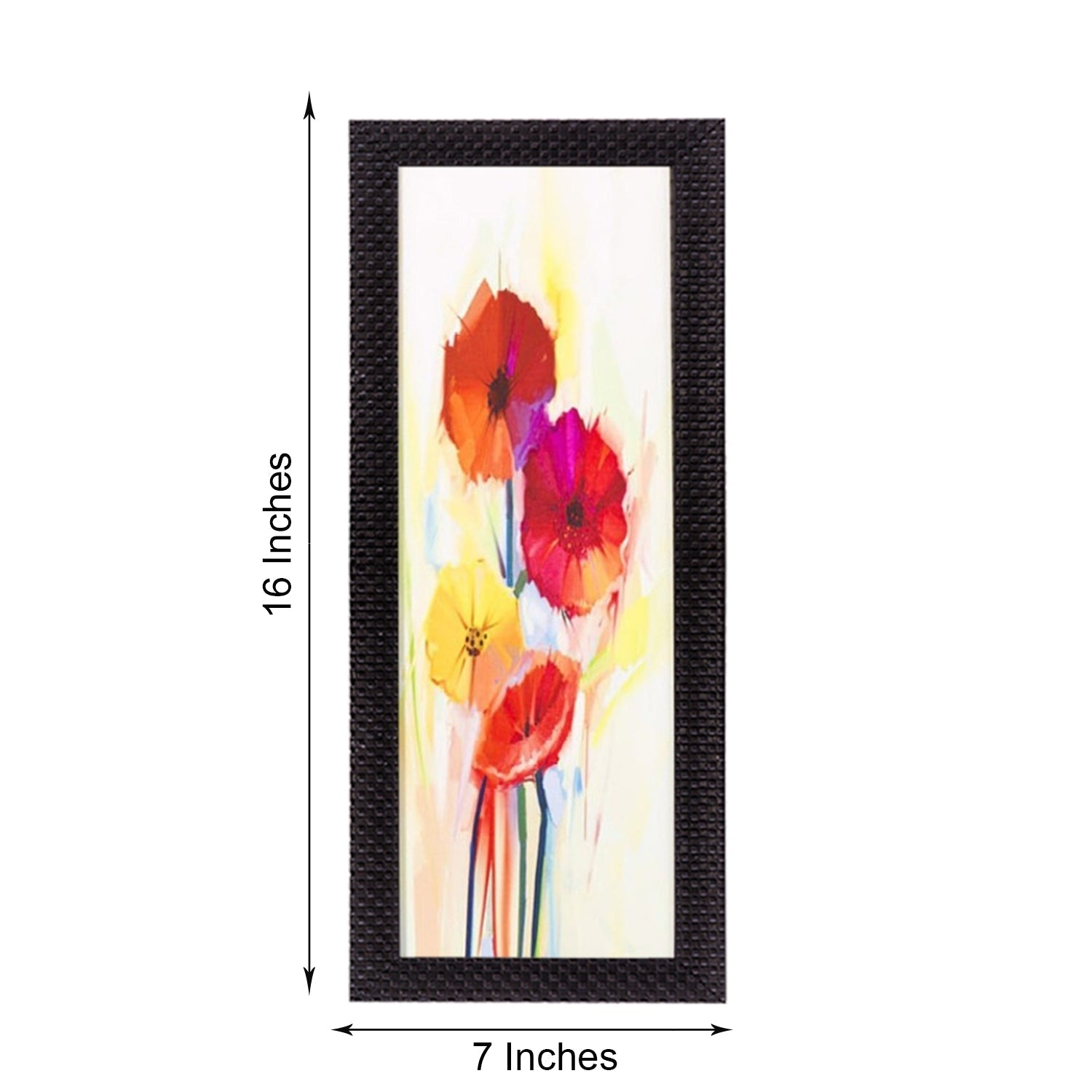 Abstract Colorful Flowers Satin Matt Texture UV Art Painting Kafalo