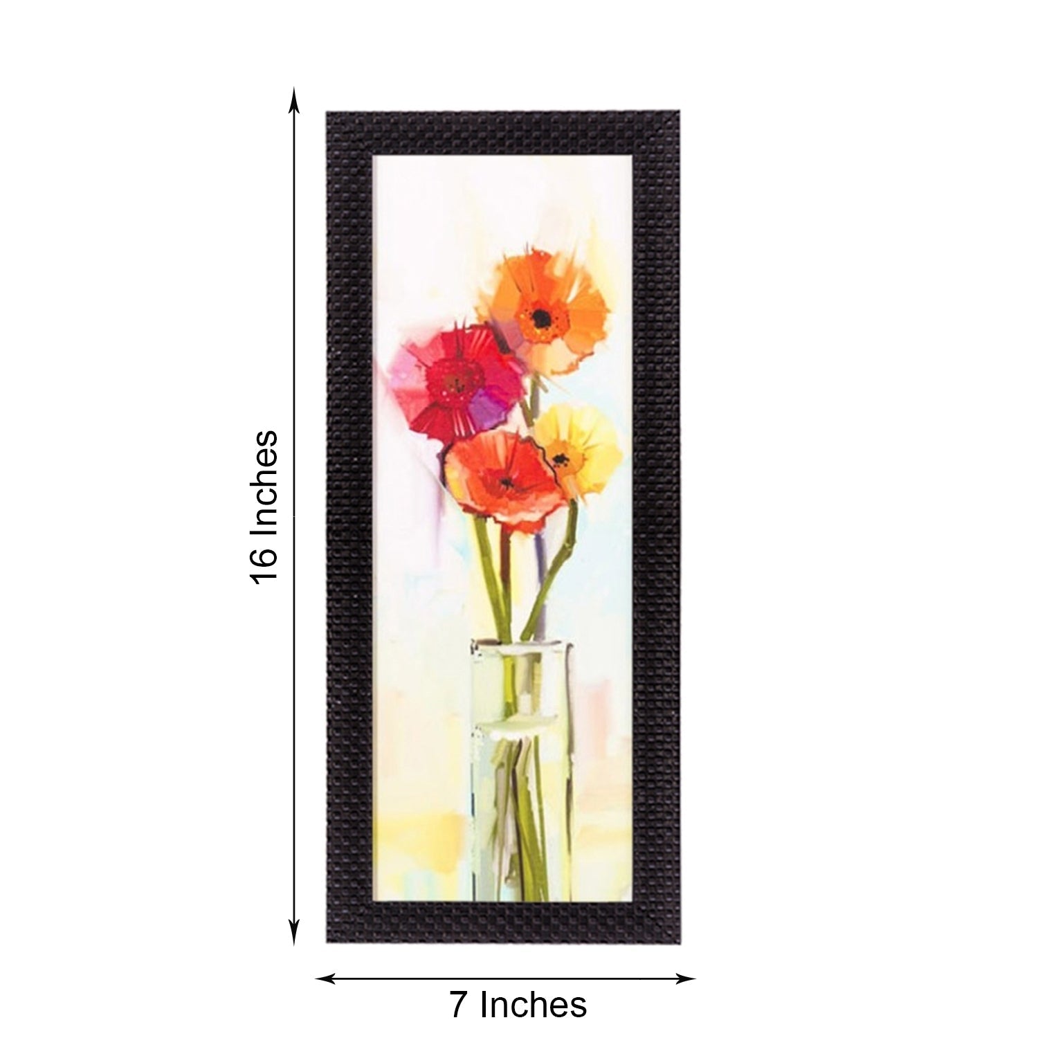 Abstract Colorful Flowers Satin Matt Texture UV Art Painting Kafalo