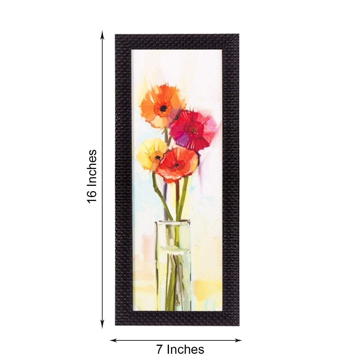 Abstract Colorful Flowers Satin Matt Texture UV Art Painting Kafalo