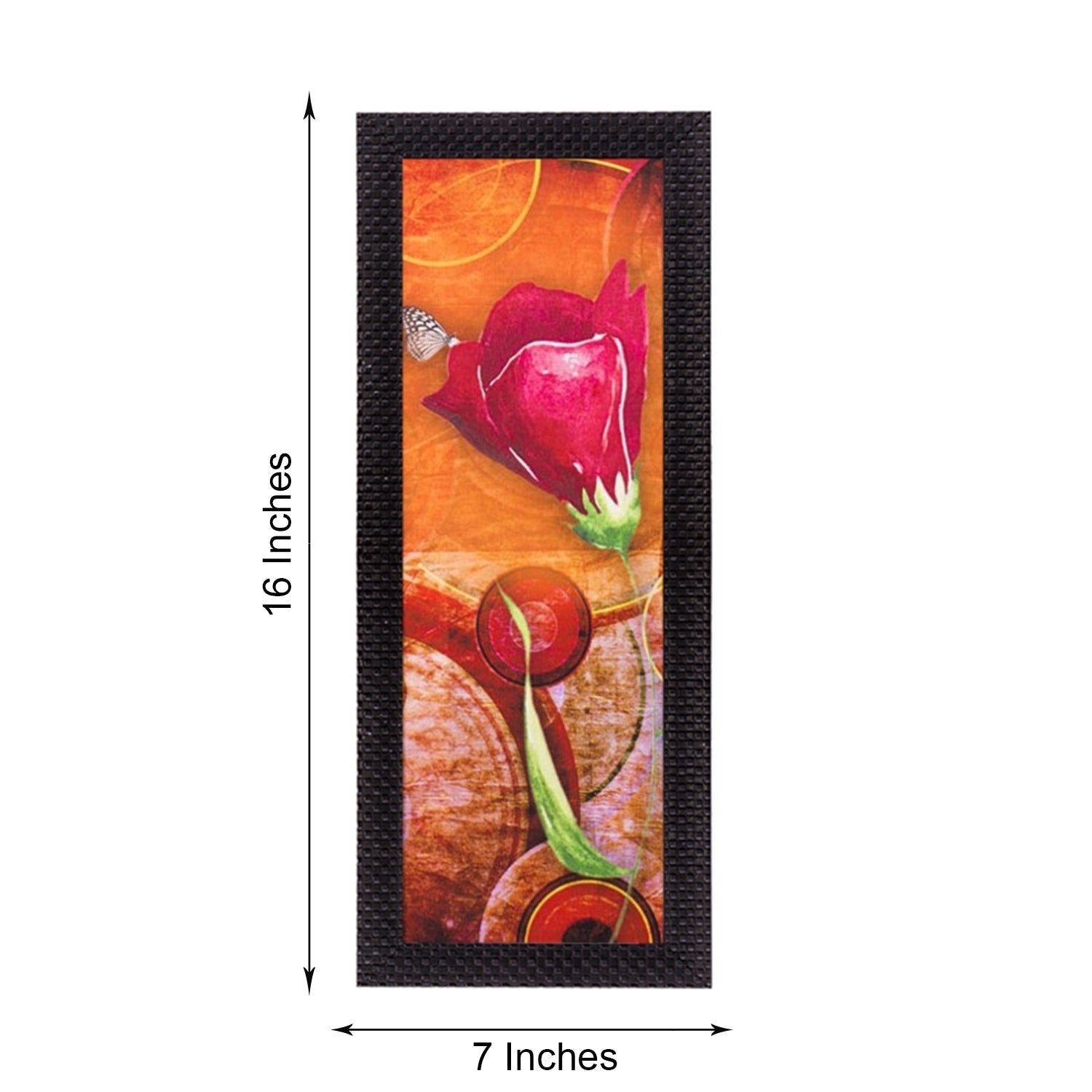 Abstract Colorful Flowers Satin Matt Texture UV Art Painting Kafalo