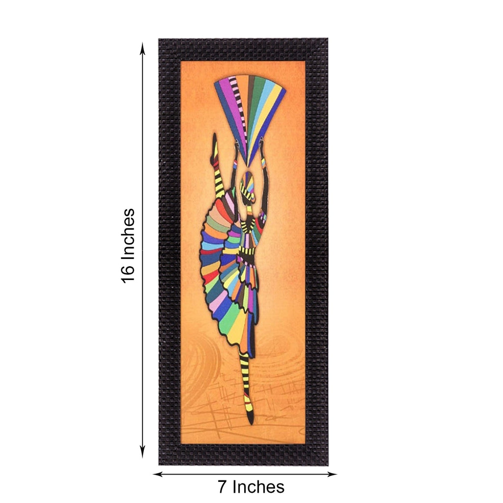 Abstract Dance Figurine Satin Matt Texture UV Art Painting Kafalo