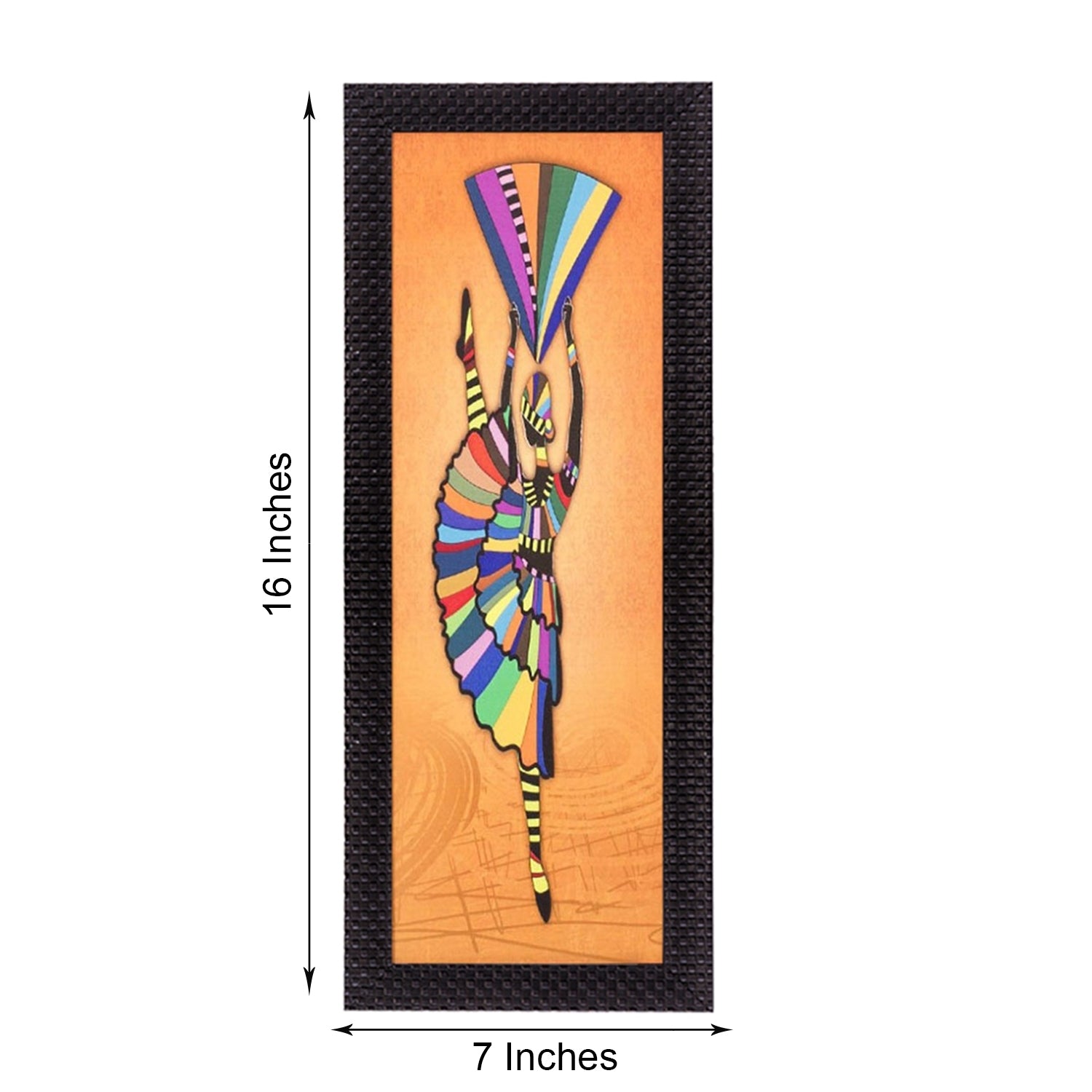 Abstract Dance Figurine Satin Matt Texture UV Art Painting Kafalo