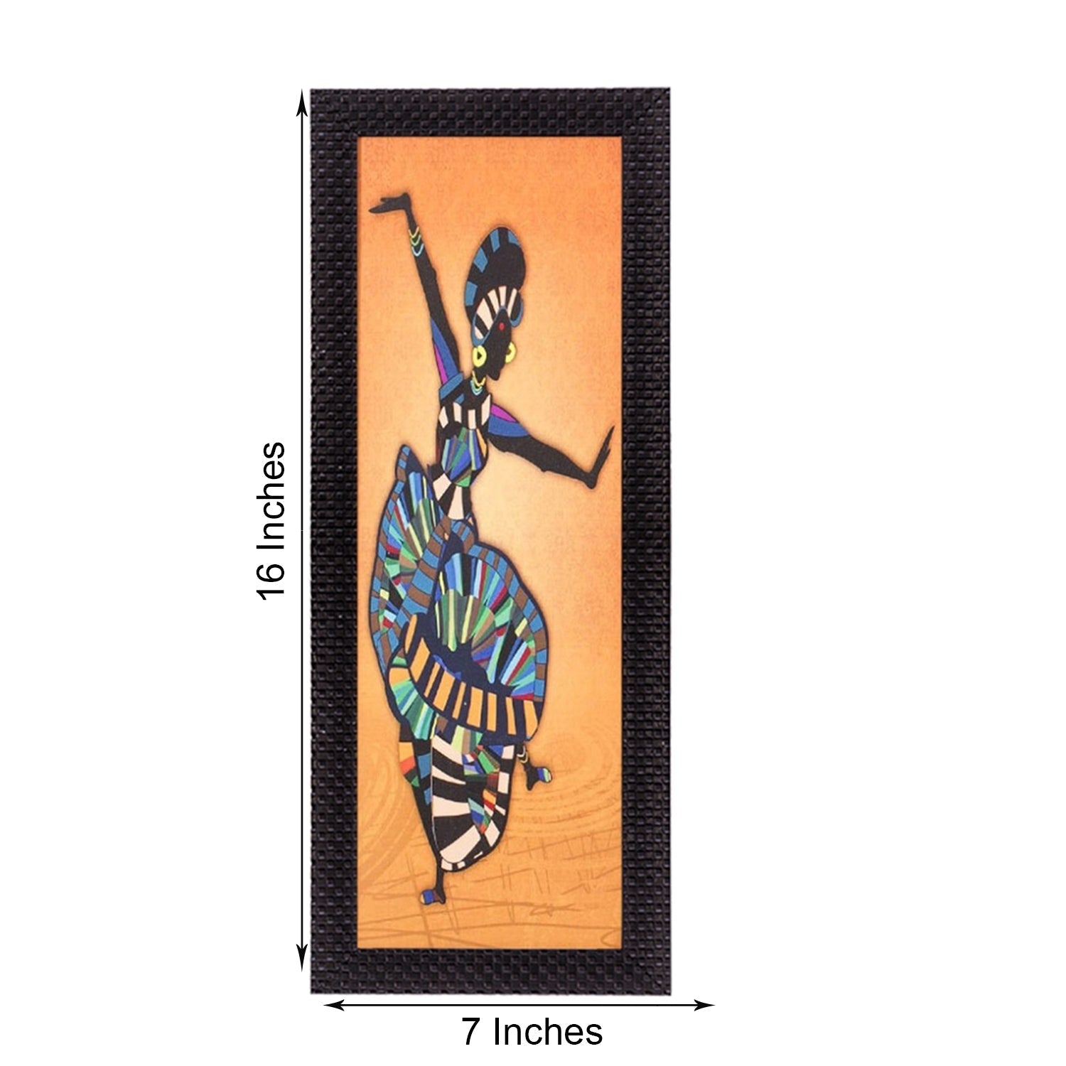 Abstract Dancing Woman Satin Matt Texture UV Art Painting Kafalo