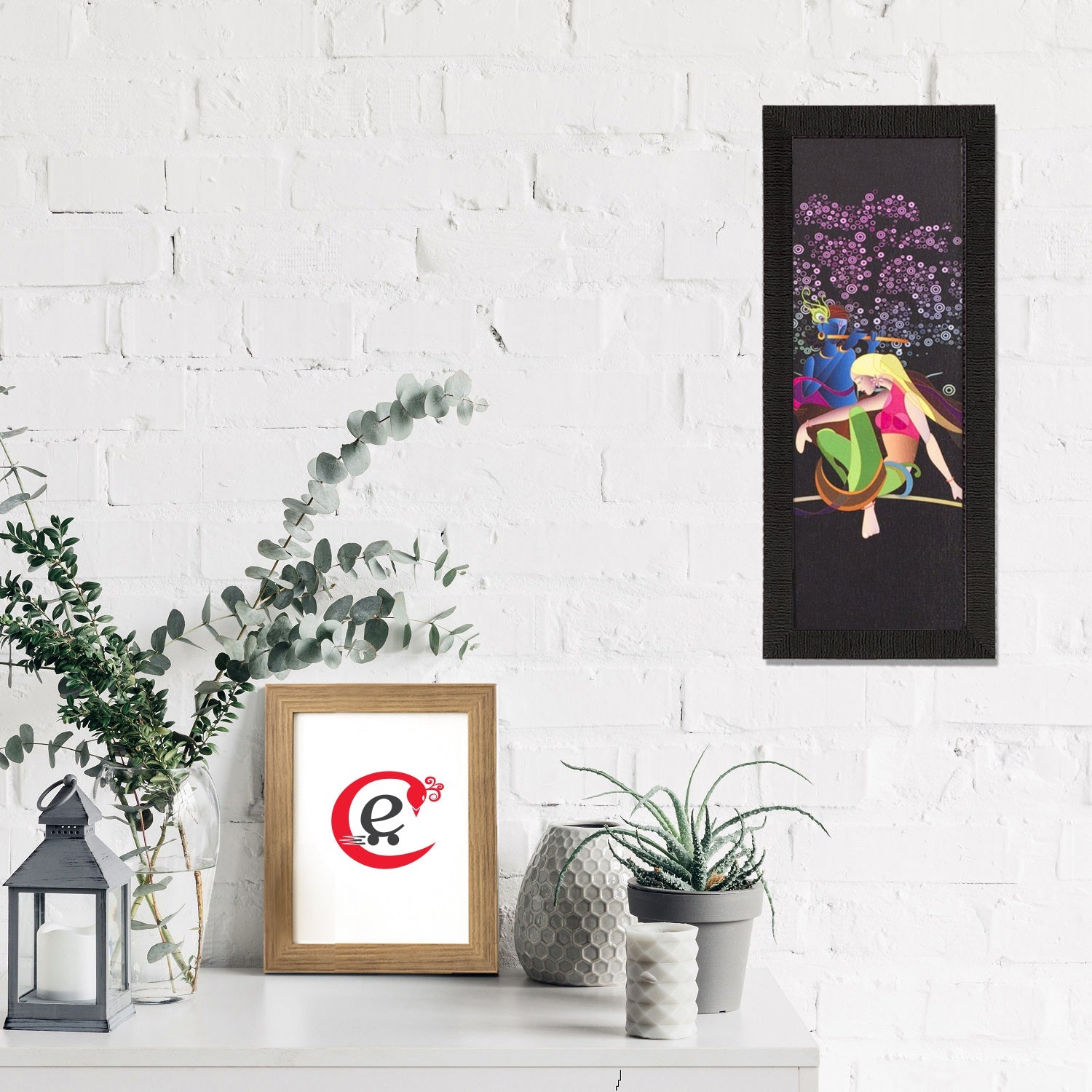 Abstract Colorful Woman Pose Satin Matt Texture UV Art Painting Kafalo