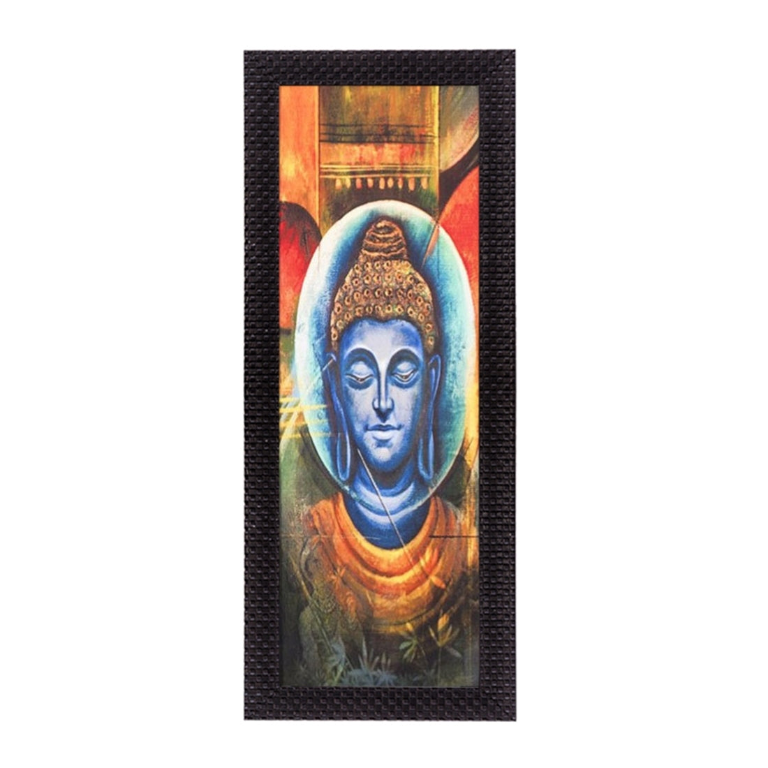 Face Of Lord Buddha Satin Matt Texture UV Art Painting Kafalo