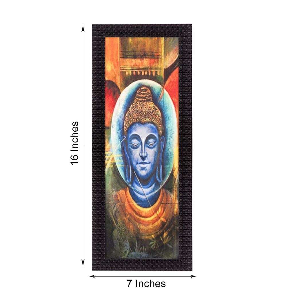 Face Of Lord Buddha Satin Matt Texture UV Art Painting Kafalo