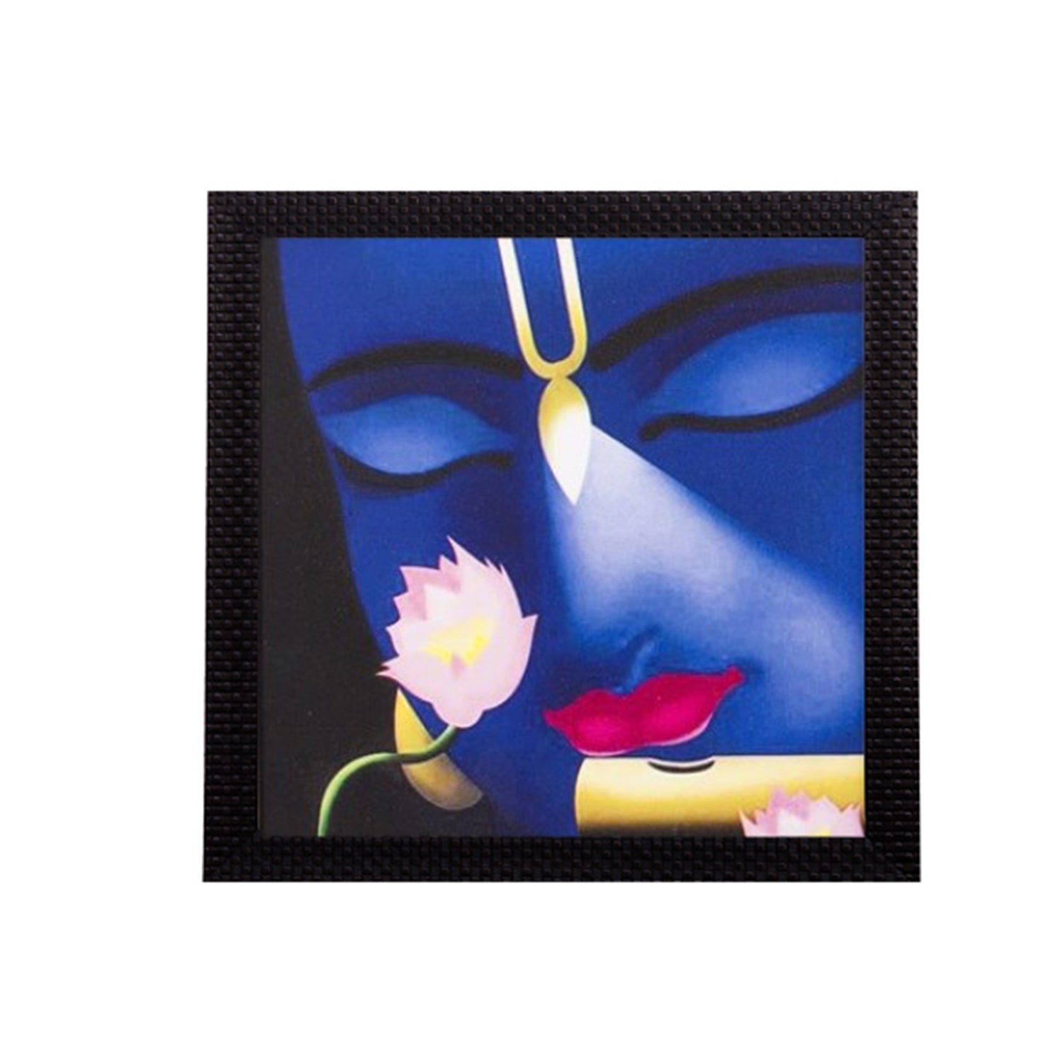 Face Of Lord Krishna Satin Matt Texture UV Art Painting Kafalo