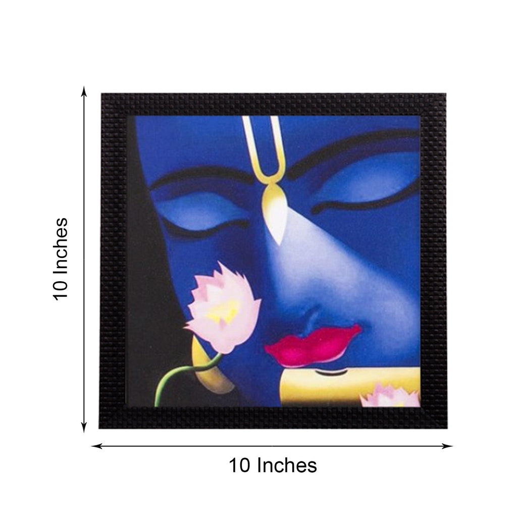 Face Of Lord Krishna Satin Matt Texture UV Art Painting Kafalo