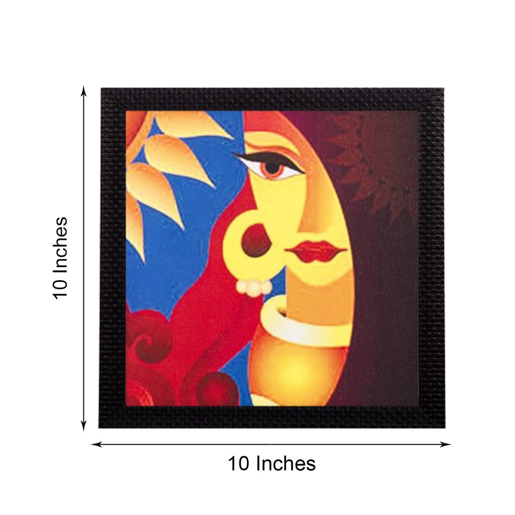 Abstract Beautiful Woman Satin Matt Texture UV Art Painting Kafalo