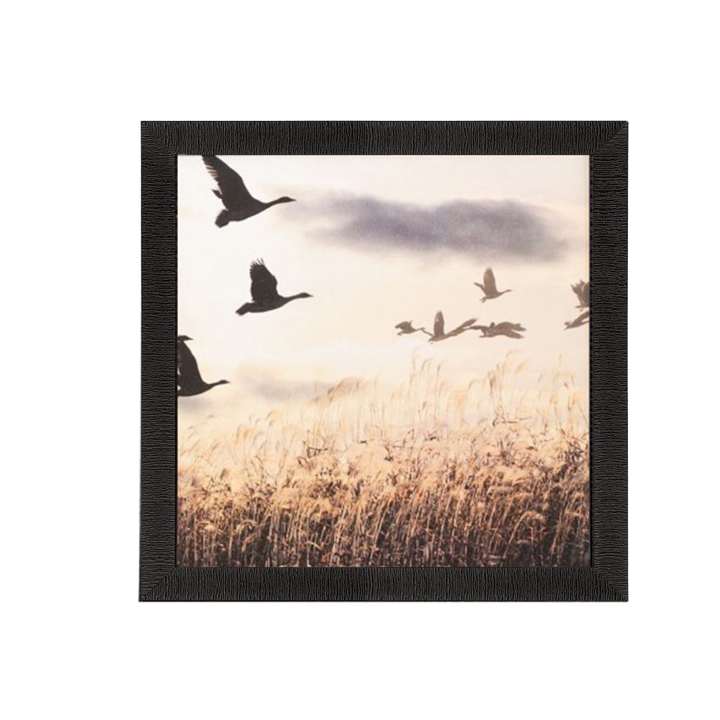 Scenic Flying Birds Satin Matt Texture UV Art Painting Kafalo