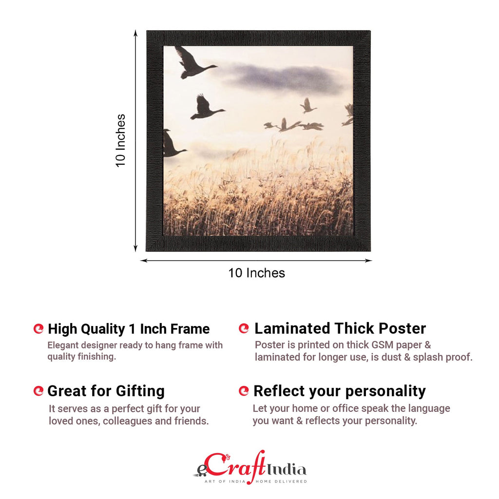 Scenic Flying Birds Satin Matt Texture UV Art Painting Kafalo