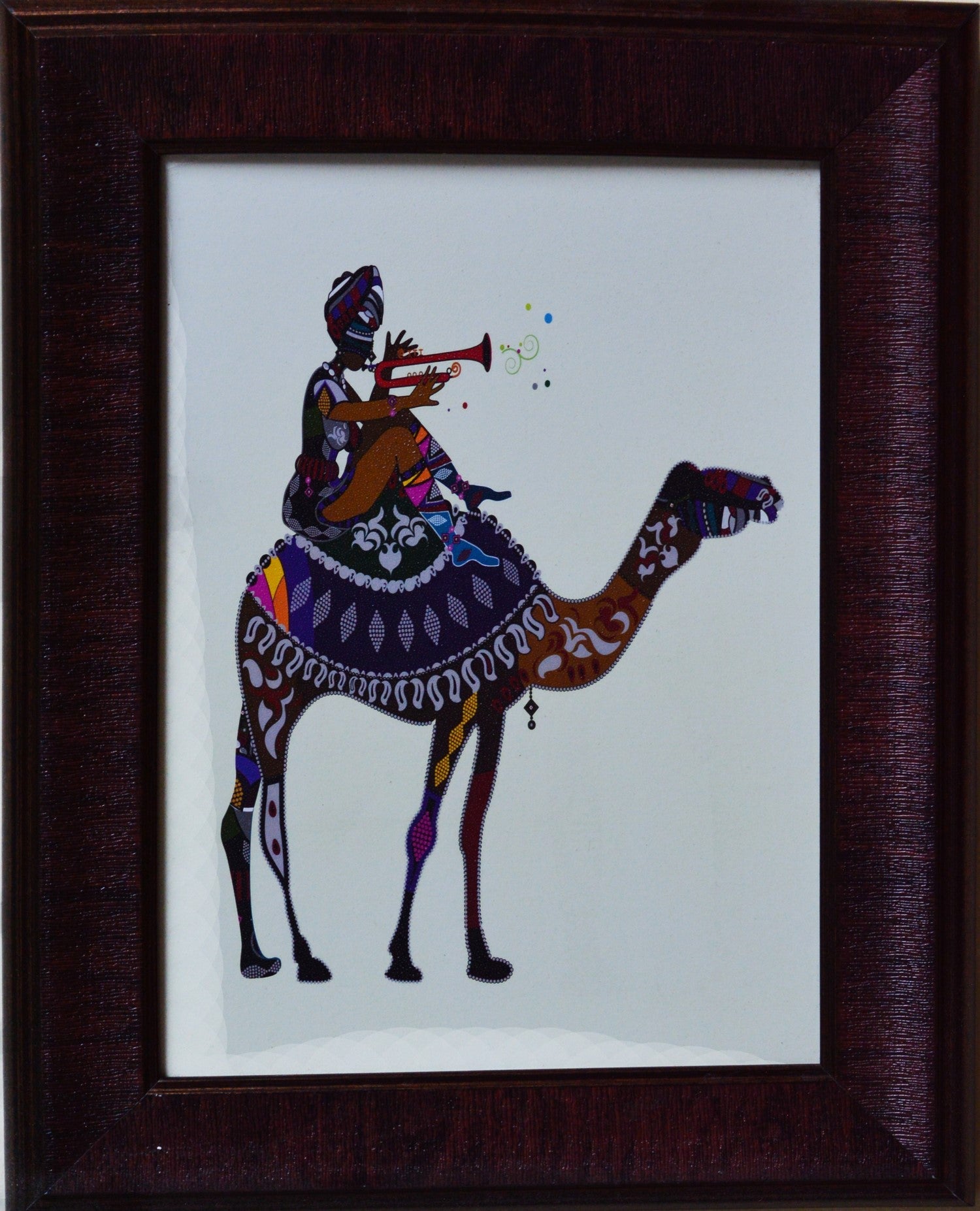 Camel Theme Satin Matt Texture UV Art Painting Kafalo